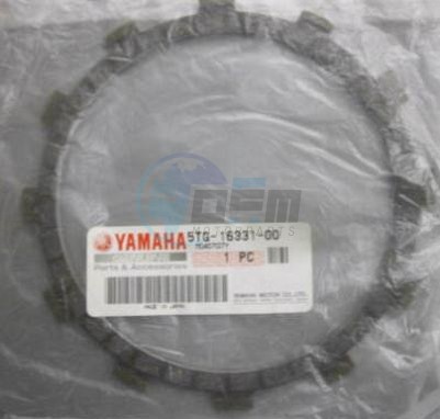 Product image: Yamaha - 5TG163310000 - PLATE, FRICTION 2  0