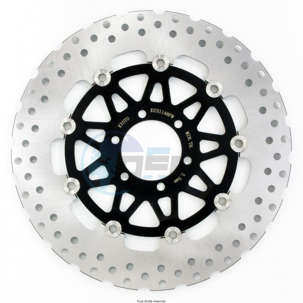 Product image: Sifam - DIS1148FW - Brake Disc Yamaha Ø298x80x64   Mounting holes 6xØ8,5 Disk Thickness 4 ET-Offset  10  1