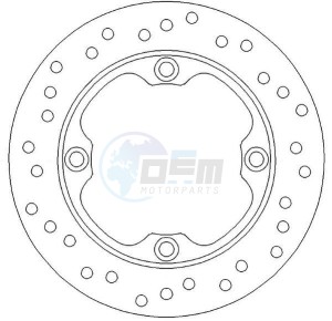 Product image: Ferodo - FMD0014R - Brake disc fixed HONDA - with homologation TUV 