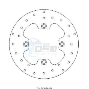 Product image: Sifam - DIS1184 - Brake Disc Suzuki Ø240x142x118  Mounting holes 4xØ10,5 Disk Thickness 4,5 