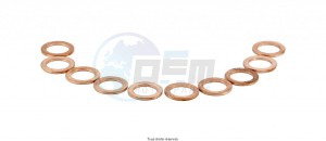 Product image: Sifam - RA002 - Seal rings from Copper  Package of 10 pieces 8 x 12 x 1.0 