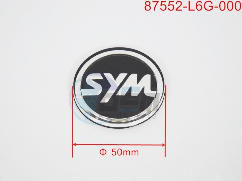 Product image: Sym - 87552-L6G-000 - SYM LOGO(50 PC)  0