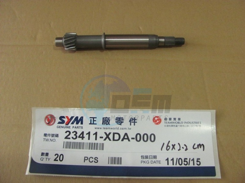 Product image: Sym - 23411-XDA-000 - DRIVE SHAFT  0