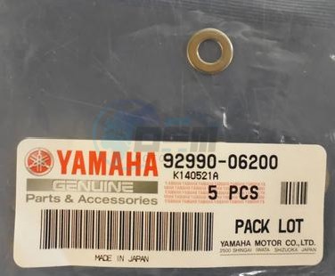 Product image: Yamaha - 929900620000 - WASHER, PLAIN   0