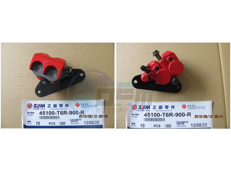 Product image: Sym - 45100-T6R-900-R - RED FRONT CALIPER  0