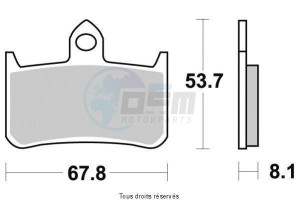 Product image: Vesrah - VD154JL - Brake Pad Vesrah Sinter Metal      VD154JL 