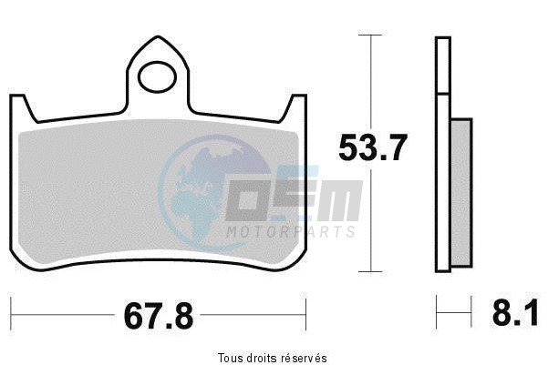 Product image: Vesrah - VD154JL - Brake Pad Vesrah Sinter Metal      VD154JL  0