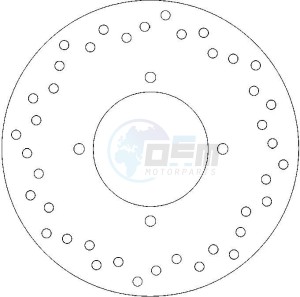 Product image: Ferodo - FMD0320R - Brake disc fixed MBK/YAMAHA - with homologation TUV 