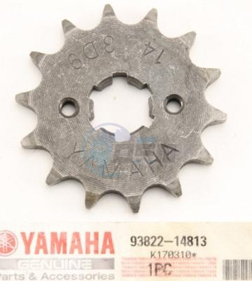 Product image: Yamaha - 938221481300 - SPROCKET, DRIVE (14T)  0