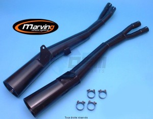 Product image: Marving - 01S2022NC - Silencer  MASTER GSX 550 ES/EF Approved - Sold as 1 pair Black  