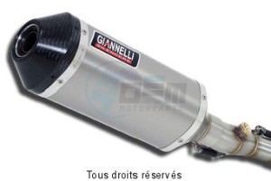 Product image: Giannelli - 73728T6SY - Silencer Supersport Z 750 07/10   Hom. SlipOn Titanium + End cap Carbon 