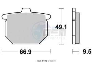 Product image: Sifam - S1027AN - Brake Pad Sifam Sinter Metal   S1027AN 