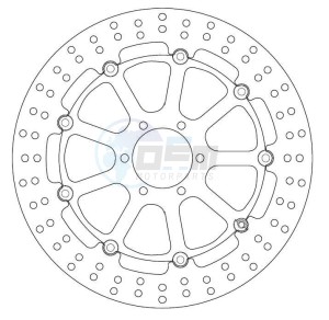 Product image: Ferodo - FMD0111RX - Brake Disc Floating YAMAHA - Approval TÜV 