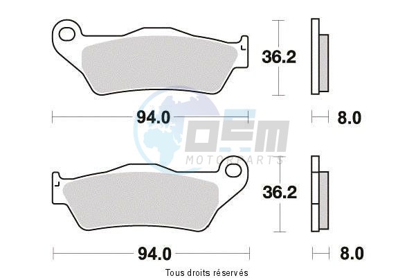Product image: Sifam - S1082N - Brake Pad Sifam Sinter Metal   S1082N  1