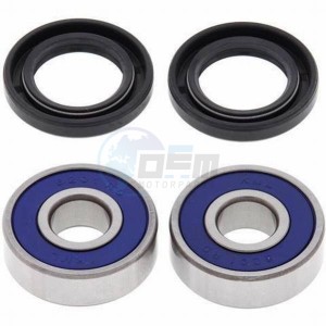 Product image: All Balls - 25-1025 - Wheel bearing kit with dust seal SUZUKI DR-Z 70 2015-2016 / TT-R 50 E 2006-2010 / YZ 80 1987-1992 