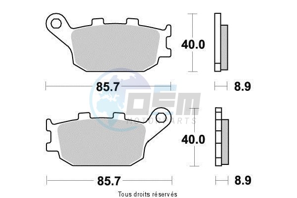 Product image: Sifam - S1035N - Brake Pad Sifam Sinter Metal   S1035N  1