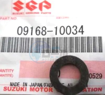 Product image: Suzuki - 09168-10034 - GASKET,DRAIN PL  1