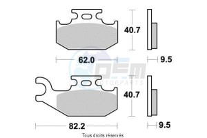 Product image: Vesrah - VD979JL - Brake Pad Vesrah Sinter Metal      VD979JL 