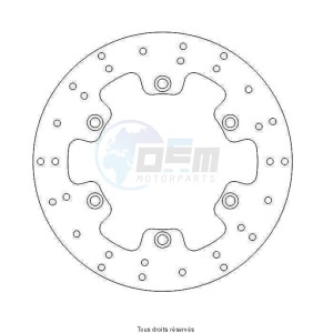 Product image: Sifam - DIS1061 - Brake Disc Honda Ø318x166x144  Mounting holes 6xØ10,5 Disk Thickness 5 
