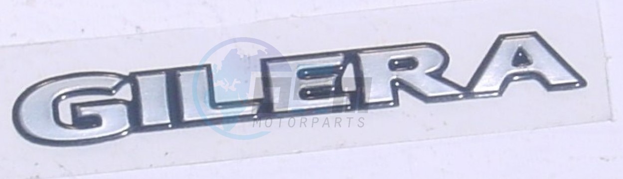 Product image: Gilera - 653756 - Gilera name plate  0