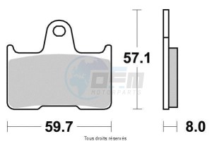 Product image: Sifam - S1436N - Brake Pad Sifam Sinter Metal   S1436N 