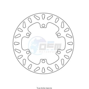 Product image: Sifam - DIS1110 - Brake Disc Kawasaki Ø230x136x120  Mounting holes 6xØ10,5 Disk Thickness 5 