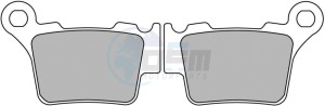 Product image: Ferodo - FDB2165EF - Brakepad Organic Eco-Friction suitable for road use 