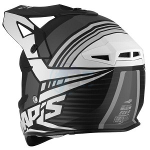 Product image: Swaps - CSW5F0103 - Helmet Cross BLUR S818 - Black/White Mat - Size M 