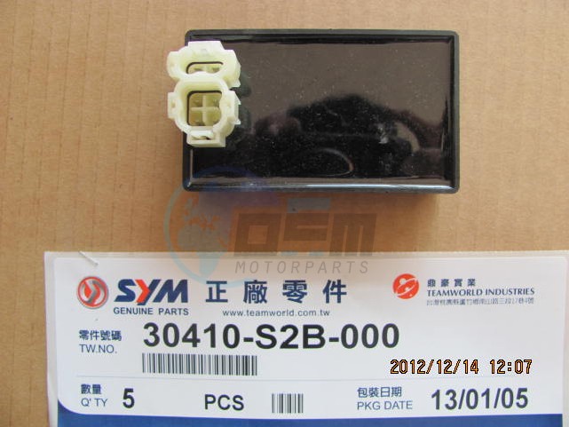 Product image: Sym - 30410-S2B-000 - CDI UNIT 45 KM/H  0