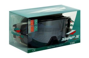 Product image: Swaps - GOGGLECROS74 - Cross Glasses - Black/Grey - Visor Chromeand  Clear 