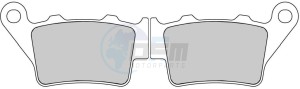 Product image: Ferodo - FDB2005EF - Brakepad Organic Eco-Friction suitable for road use 