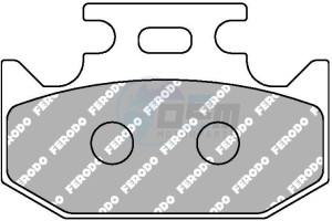 Product image: Ferodo - FDB659SG - Brakepad Sinter metal Sinter Grip Off Road 