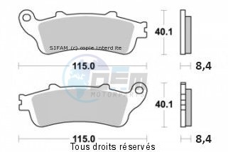 Product image: Sifam - S1165N - Brake Pad Sifam Sinter Metal   S1165N  1