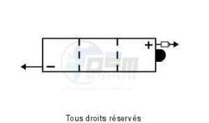 Product image: Kyoto - 706043 - Battery 6n4-2a-7 L 71mm  W 71mm  H 96mm 6v 4ah Acid 0,19l 