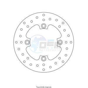 Product image: Sifam - DIS1121W - Brake Disc Kawasaki NON ABS Ø220x120x100  Mounting holes 4xØ10,5 Disk Thickness 5 