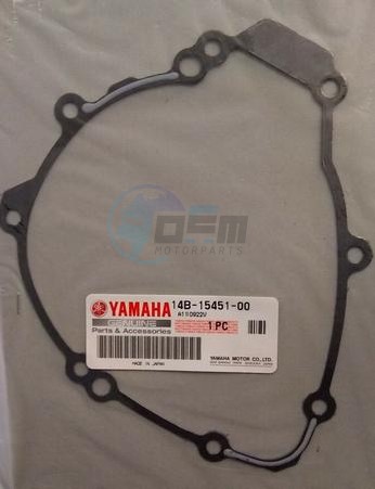 Product image: Yamaha - 14B154510000 - GASKET, CRANKCASE COVER 1  0