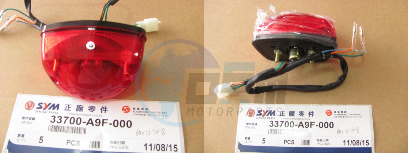 Product image: Sym - 33700-A9F-000 - TAIL LIGHT ASSY  1
