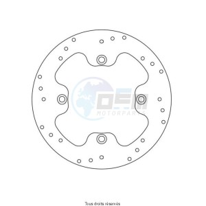 Product image: Sifam - DIS1181 - Brake Disc Suzuki Ø250x142x121  Mounting holes 4xØ10,5 Disk Thickness 4 