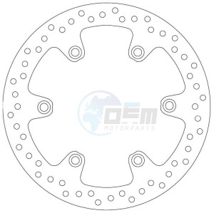 Product image: Ferodo - FMD0163R - Brake disc fixed YAMAHA - with homologation TUV 