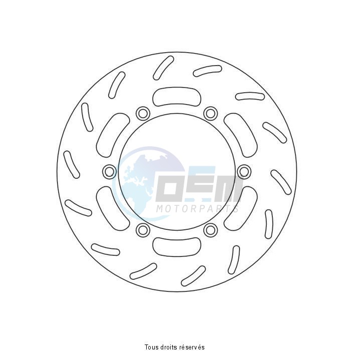 Product image: Sifam - DIS1265 - Brake Disc Honda Ø240x134x114   Mounting holes 6xØ10,5 Disk Thickness 4  0