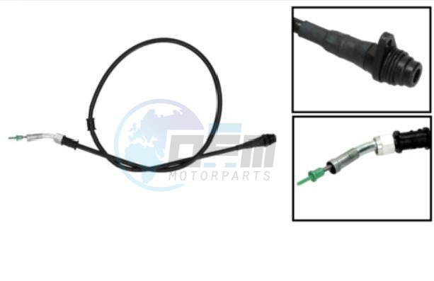 Product image: Piaggio - 649347 - Complete kilometre counter flexible transmission   1