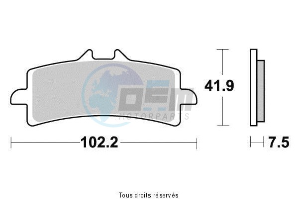 Product image: Sifam - S9100N - Brake Pad Sifam Sinter Metal   S9100N  1