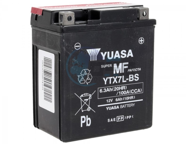 Product image: Vespa - 584662 - Battery (Yuasa) 12V-6Ah   0