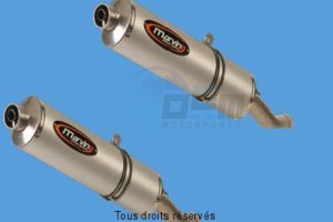 Product image: Marving - 01ALY37EU - Silencer  SUPERLINE TDM 900 Approved - Sold as 1 pair Big Oval Alu  