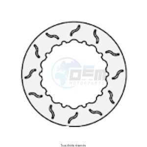 Product image: Sifam - DIS1012 - Brake Disc Bmw + Rivets Ø260x158x145  with 10 Rivets  Disk Thickness 5 
