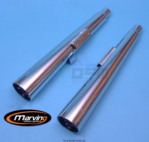 Product image: Marving - 01K2031 - Silencer  MARVI Z400J/Z500 Approved - Sold as 1 pair Chrome  