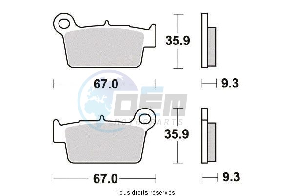 Product image: Sifam - S2017N - Brake Pad Sifam Sinter Metal   S2017N  1