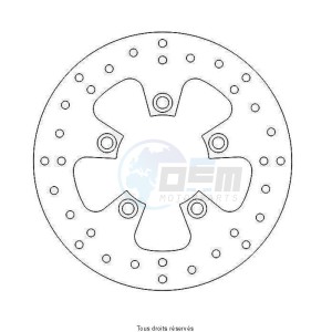 Product image: Sifam - DIS5006 - Brake Disc Piaggio  Ø200x107x96  Mounting holes 5xØ6,5 Disk Thickness 4 