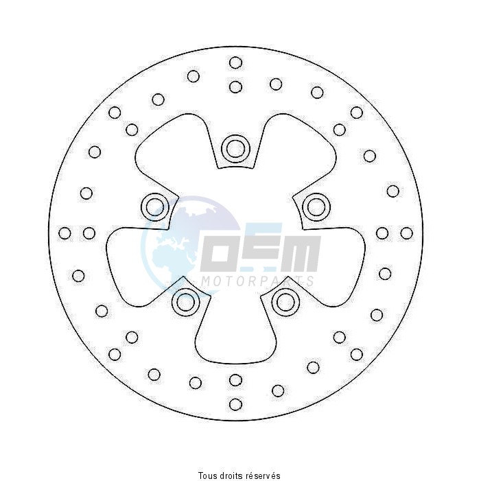 Product image: Sifam - DIS5006 - Brake Disc Piaggio  Ø200x107x96  Mounting holes 5xØ6,5 Disk Thickness 4  0