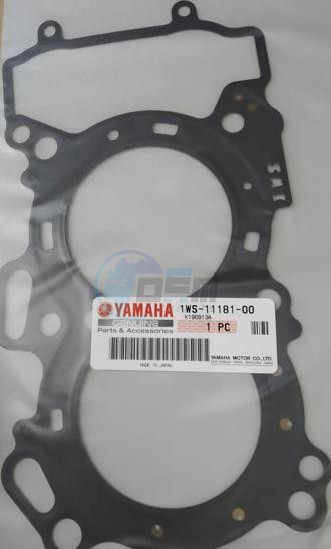 Product image: Yamaha - 1WS111810000 - GASKET, CYLINDER HEAD 1  0